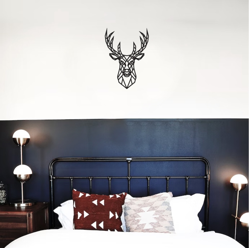 Geometric Stag - Black